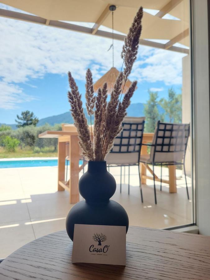 Casa O' - Moderne Villa Mit Grosser Terrasse Und Privatem Swimmingpool Skala Potamia  Luaran gambar