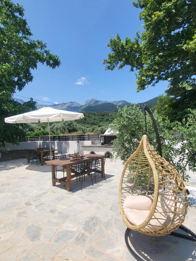 Casa O' - Moderne Villa Mit Grosser Terrasse Und Privatem Swimmingpool Skala Potamia  Luaran gambar